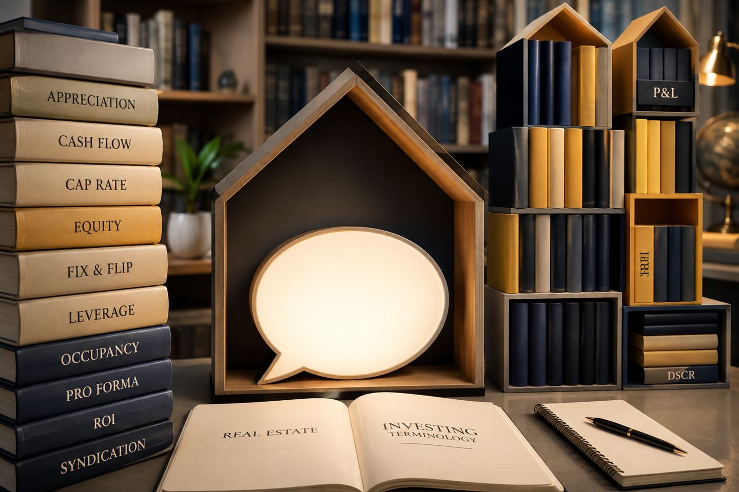 A real estate glossary concept image.